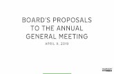 BOARD’S PROPOSALS TO THE ANNUAL GENERAL …...2016– Advisor to the board, Nokian Tyres plc 2015–2016 COO, Arriva Netherlands 2013–2015 Group Managing Director, Goodyear Dunlop,
