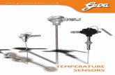 Temperature Sensors 1 - Goa Instruments · 2012-12-15 · Mineral Insulated Thermocouple Element J, K, E, T, N Type (Simplex or Duplex) Sheath OD : 3mm, 6mm, 8mm, 10mm (any other