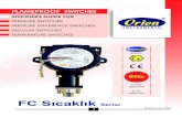 FC Sıcaklık Serisi - Tepometretepometre.com/Orion/PDFFCT.pdf · VACUUM SWITCHES TEMPERATURE SWITCHES FLAMEPROOF SWITCHES 7 Bulletin No. KA121024 IECEx CoC with APPROVED CCOE approved