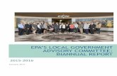 EPA’S LOCAL GOVERNMENT ADVISORY COMMITTEE: BIANNUAL REPORT · the EPA Administrator. The latest report, entitled “Clean and Safe Drinking Water: EPAs Local Government Advisory