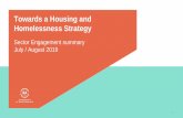 Towards a Housing and Homelessness Strategy · the SA housing and homelessness strategy since the Industry Forum in November 2018, and providing an overview of the Strategic intent.