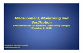 Measurement, Monitoring and Verification€¦ · Measurement, Monitoring and Verification EPRI Greenhouse Gas Emissions Offset Policy Dialogue Workshop 5 ‐REDD Ruth DeFries, Columbia