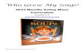 2013 Mesilla Valley Maze Curriculum · 2019-12-11 · Comprehension Sheet Page 5 K-W-L Page 6 A “Souped-up” Balloon Page 7 Tops and Bottoms Pages 8-9 A “Souper” Detective