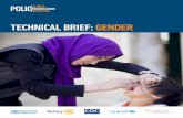 TECHNICAL BRIEF: GENDER - Polio Eradicationpolioeradication.org/wp-content/uploads/2018/03/GPEI...The Gender Technical Brief analyses the ways in which the gender of the child, caregiver