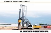 Rotary drilling tools - Liebherr Group · Rotary drilling tools 5 Rock augers AU-RSC single-start Technical data D NL GL Torque Weight [mm] [mm] [mm] [kNm] [kg] 520 1500 2300 220