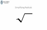 Simplifying Radicals - Learning Resource Center … · Simplify each expression: Simplify each radical first and then combine. 2 50 3 32 2 2 10 2 12 2 2 * 5 2 3 * 4 2 2 25 * 2 3 16