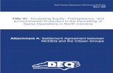 Title VI: Increasing Equity, Transparency, and ... · Title VI: Increasing Equity, Transparency, and Environmental Protection in the Permitting of Swine Operations in North Carolina