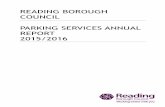 READING BOROUGH COUNCIL PARKING SERVICES ANNUAL … › media › 6382 › Annual... · Annual Report 2015/2016 Page 2 Foreword – Councillor Page Welcome to Reading Borough Council’s