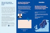We are the leading Nordea Trade Finance Bank Management ... Bank Management - Pamphlet.p… · Bank Management We are the leading Nordic Trade Finance bank Our four home markets Denmark,