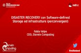 DISASTER RECOVERY con Software-defined Storage ed … · 2017-11-15 · Con Red Hat GlusterFS SITO PRIMARIO SITO DR ... Storage RED HAT HYPERCONVERGED ... DELLA REPLICAZIONE GLUSTER