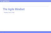 The Agile Mindset - IIBA Cincinnati...The Agile Mindset Learning Objectives 2 During our time together we will: 1. Discuss why we keep talking about Agile. 2. Learn the background