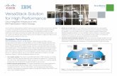VersaStack Solution for High Performance...• Get results quickly: The solution uses IBM FlashSystem V9000 storage, an all-flash-memory array with ultra-low response times. Designed