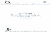 Mutation Detection & Analysis - G-Biosciences€¦ · mutation detection and analysis that is utilized in this kit. Two DNA samples are supplied; a wild type and a mutant, using PCR