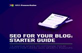 SEO for Your log: Starter uide - SEO PowerSuite › pdf › seo-for-your-blog.pdf · SEO for Your log: Starter uide 8 In Rank Tracker go to Target Keywords > Keyword Map. Select the
