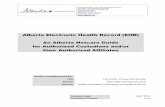 Alberta Electronic Health Record (EHR) An Alberta Netcare Guide … · 2017-11-15 · An Alberta Netcare Guide for Authorized Custodians and/or their Authorized Affiliates July 2014