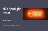 NZX Spotlight Event - Microsoft€¦ · About Genesis Energy —only integrated energy management company in New Zealand MAR18 NZX SPOTLIGHT EVENT 2 KEY INFORMATION Revenue: NZ$2.0