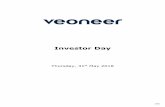 Investor Day - Veoneer · Investor Day Thursday, 31st May 2018 . 2(46) Creating a Trusted Leader in Mobility Thomas Jönsson Role, Veoneer We have now changed ourselves into Veoneer.