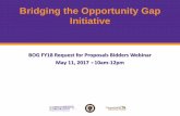 Bridging the Opportunity Gap Initiativecommcorp.org/wp-content/uploads/2017/05/FY-18-RFP... · 2017-05-11 · Bridging the Opportunity Gap Initiative BOG FY18 Request for Proposals