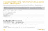 Marine Proposal for private pleasure craft insurance v2 · Santam is an authorised financial services provider (licence number 3416). MARINE PROPOSAL FOR PRIVATE PLEASURE CRAFT INSURANCE