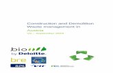 Construction and Demolition Waste management in Austria · case of a new building not arising in significant quantities (e.g. insulation materials, plastic pipes, municipal waste,