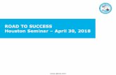 ROAD TO SUCCESS Houston Seminar April 30, 2018 · ROAD TO SUCCESS Houston Seminar – April 30, 2018 2 Name •Mustafa Abusalah Title •Sr. KM Specialist Years Experience •20 Company