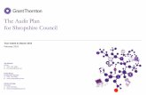 The Audit Plan for Shropshire Council · The Audit Plan for Shropshire Council Year ended 31 March 2015 February 2015 Jon Roberts Partner ... Developments relevant to your business