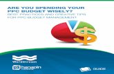 ARE YOU SPENDING YOUR PPC BUDGET WISELY? · but Google offers some tools to help you in that regard. I’m sure at some point you’ve seen the “Limited by budget” notification