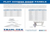 Glass Fiber Reinforced Gypsum Creating Beautiful & …...Creating Beautiful & Discreet Solutions Flat Access Door Panels by Trim-Tex are manufactured from GFRG and 70% post-consumer