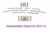 Administrative Report 2013-14 - Comptroller and Auditor ... · 4 CHAPTER CONTENTS I Introduction II Audit Reports (Union/State) III Impact of audit IV Follow up on Audit Reports V