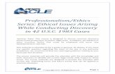 Professionalism/Ethics Series: Ethical Issues Arising While Conducting Discovery … · 2017-12-15 · Series: Ethical Issues Arising While Conducting Discovery in 42 U.S.C. 1983