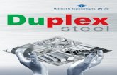 2015 Certified Company ) Duplex - Duplex 2205 | Super duplex … · 2020-04-13 · Duplex Steel plates and Pipes. Stocking the largest and one of the most extensive single-site stainless