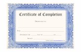 Certificate of Completion - Web designCertificate of Completion Keywords certificate of completion, template for completion award certificate, certificate of completion award certificate,
