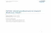 SPDK vhost performance report Release 19...Vishal Verma (vishal4.verma@intel.com) SPDK Vhost Performance Report Release 19.07 2 Revision History Date Revision Comment 7/10/19 1.0 Test