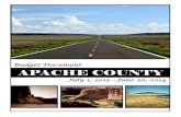 Budget Document APACHE COUNTY · va ons cover more than 65.4 percent of the county, and 25 percent of the state’s Na ve Americans live here. Approximately 21 percent is public land,
