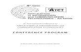 4th INTERNATIONAL CONFERENCE ON - AICT · 9th International Conference on Application of Information and Communication Technologies 2 CONFERENCE COMMITTEES: CONFERENCE CHAIRMEN Prof.