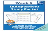 Week 5 - bbsd.org · Day 1 Day 2 Day 3 Day 4 Day 5 Reading Activity Menu Writing Grammar Practice Math Other Fun Stu ?; ! Parent/Guardian Signature: Read for 20 minutes and complete