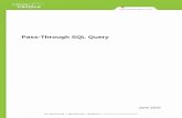 Pass-Through SQL QueryThe screen will display the beginnings of the SQL SELECT statement. Pass-through Query Detail Enter a name for the filter in the Filter Name field. ... SELECT