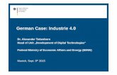 German Case: Industrie 4 - TAFTIE TAFTIE Tettenborn... · • Congress „Working in the digital world” (01/2016 in coop. with Federal Ministry of Labour and Social Affairs) •