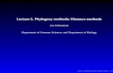 Lecture 3. Phylogeny methods: Distance methodsevolution.genetics.washington.edu/genet541/2007/lecture3.pdf · Lecture 3. Phylogeny methods: Distance methods Joe Felsenstein Department