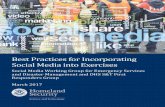 Best Practices for Incorporating Social Media into ... · Best Practices for Incorporating Social Media into Exercises . ... SMWGESDM members establish and collect best practices