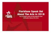 Floridians Speak Out About The Arts in 2018...Floridians Speak Out About the Arts in 2018 6© 2018 Americans for the Arts Nationally, Americans are highly engaged in the arts and believe