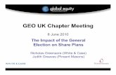 GEO UK Chapter Meeting · 2013-03-29 · GEO UK Chapter Meeting 8 June 2010 The Impact of the General Election on Share Plans Nicholas Greenacre (White & Case) Judith Greaves (Pinsent