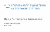 Basic Performance Engineeringdspace.mit.edu/.../lecture-notes/MIT6_172F09_lec02.pdf · Parallel Execution Multicores are here ¾2 to 4 cores in a processor, ¾1 to 4 processors in