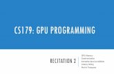CS179: GPU PROGRAMMING - Mathematical Sciencescourses.cms.caltech.edu/cs179/2019_lectures/cs179_2019_lec06.pdf · SYNCHRONIZATION ADVICE Do more cheap things and fewer expensive things!