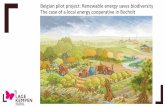Belgian pilot project: Renewable energy saves biodiversity ... · Local farmers provide wood chips -> Farmer reconnects with hedges Municipality of Bocholt is owner of > 75 km of