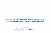 Smart School Budgeting: Resources for Districts€¦ · In school districts, budgeting requires using information about school staff, students, and facilities to meet student learning