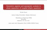 Geometric aspects and asymptotic analysis in phase ... · Geometric aspects and asymptotic analysis in phase separation of coupled elliptic equations Nicola Soave Justus Liebig Universit