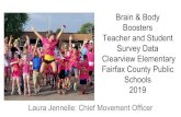 Brain & Body Boosters Teacher and Student Survey Data ... · Teacher, Clearview Elementary “I loved hearing so many students expressing their love of brain breaks pleading with