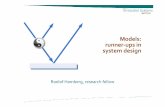 Models: runner-ups in system design · ASML challenge 5 hard real-time (µs) ↓ interactions ↑ control loops ↑ position sensors position measurement position control actuators