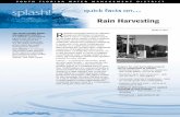 SOUTH FLORIDA WATER MANAGEMENT DISTRICT · 2016-10-11 · Rain Harvesting The South Florida Water Management District is a regional, governmental agency that oversees the water resources